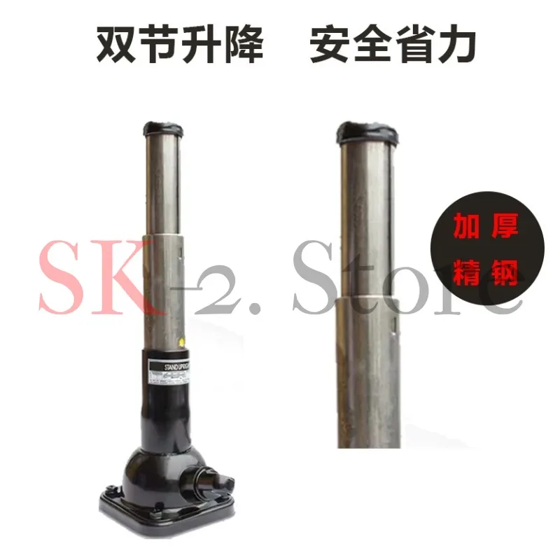 Vertical tower screw jack 2 tons double section hand crank machinery lengthened can be used horizontally inverted