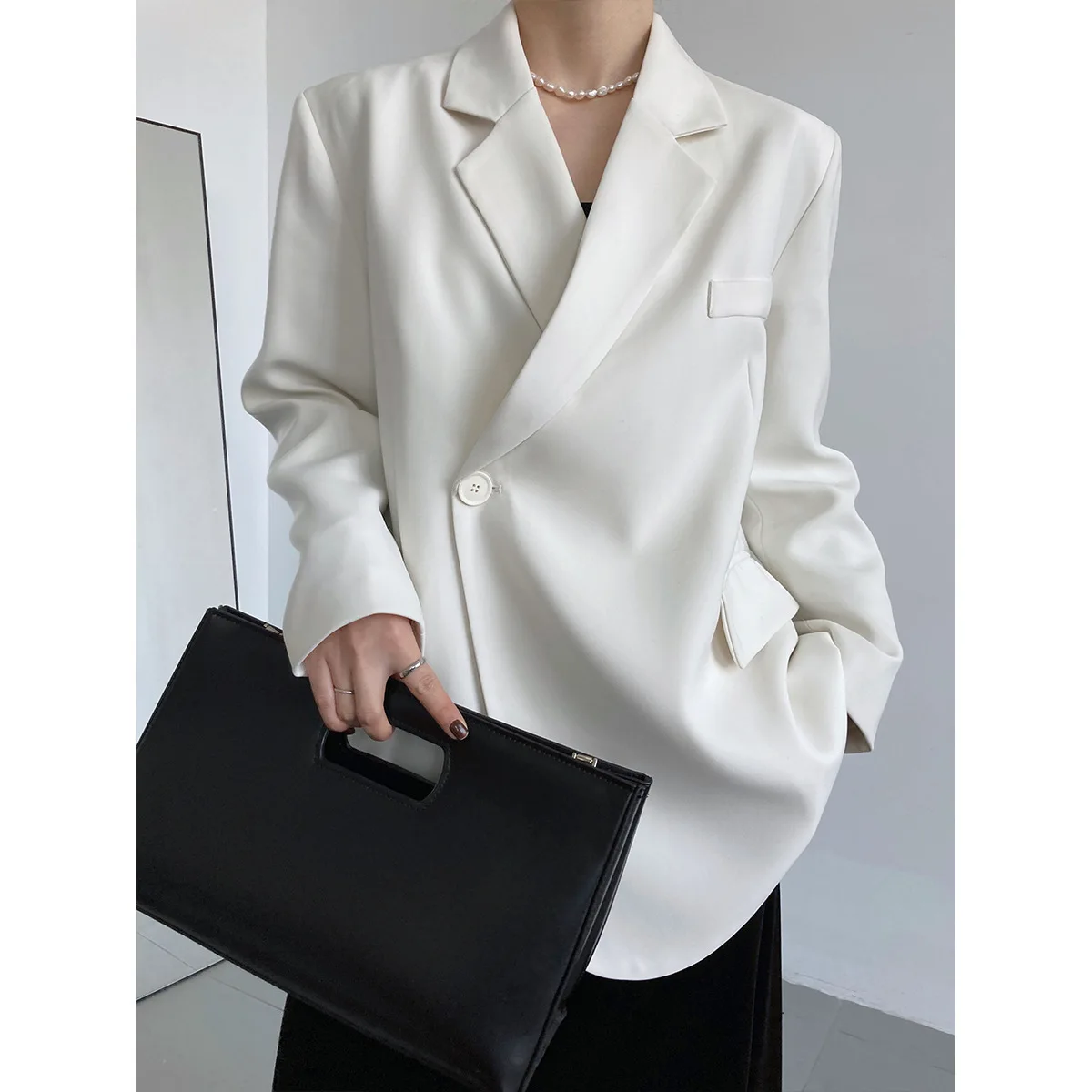 

SuperAen Green Suit Outerwear Women's Spring 2024 New Korean Casual Style Casual Blazer