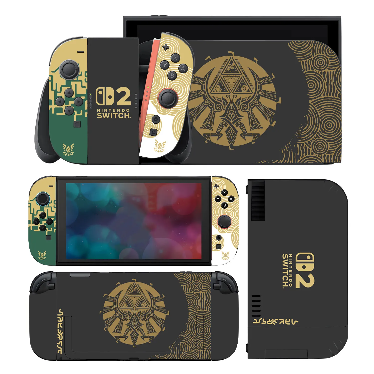 Защитная наклейка для Nintendo Switch 2 Zelda Link, виниловая наклейка для контроллера консоли NS 2, аксессуары Joycon Switch 2