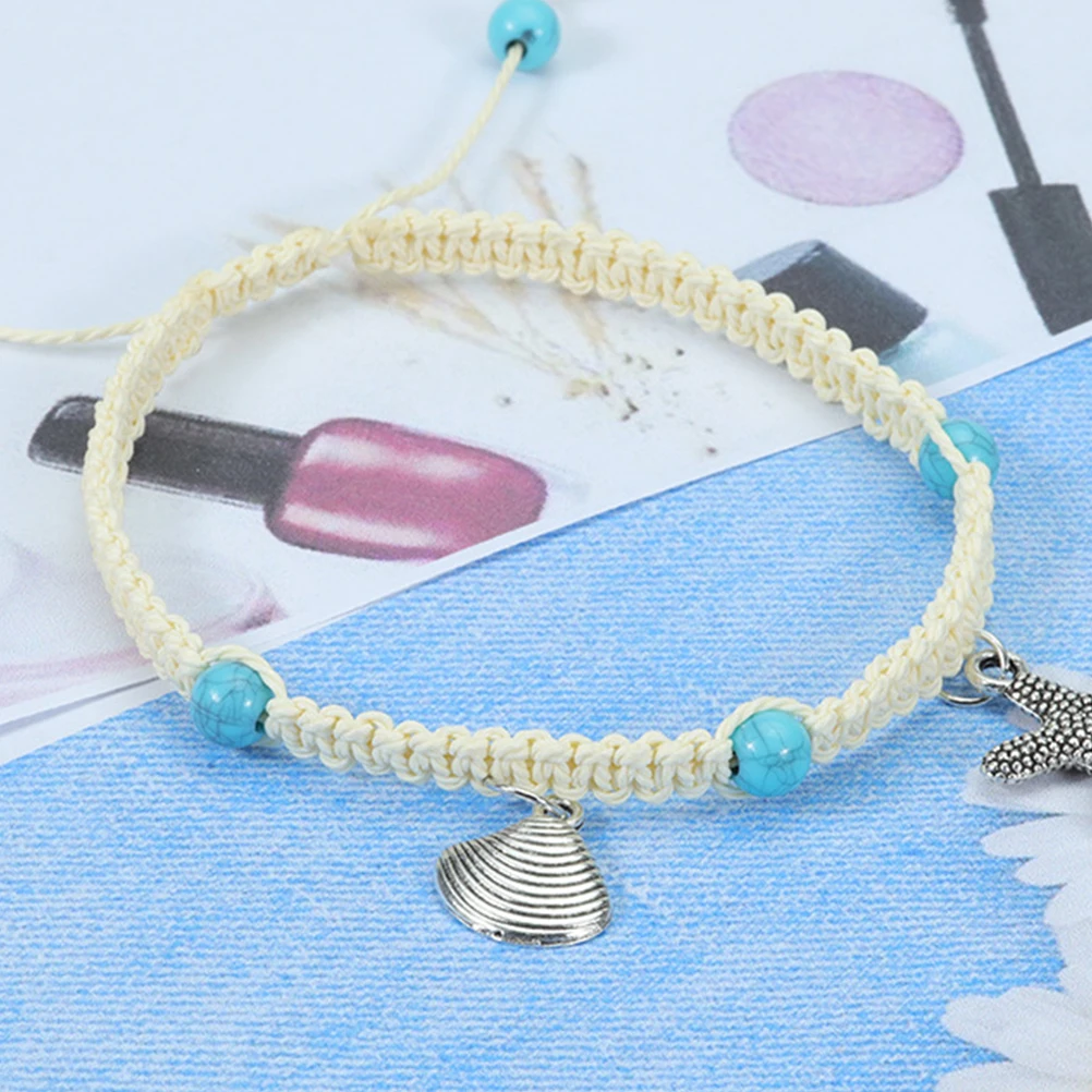 

1 set 1 Set Women Foot Jewelry Anklet For Women Summer Beach Foot Jewelry Fashion Ankle Chain Turquoise Decoration Gift Set