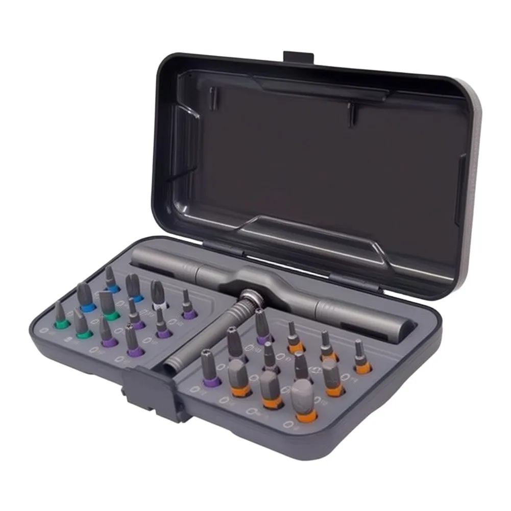 

Essential Ratcheting Screwdriver Set 24 32 42 Options For General Maintenance Magnetic Bits Alloy Tool Steel Construction