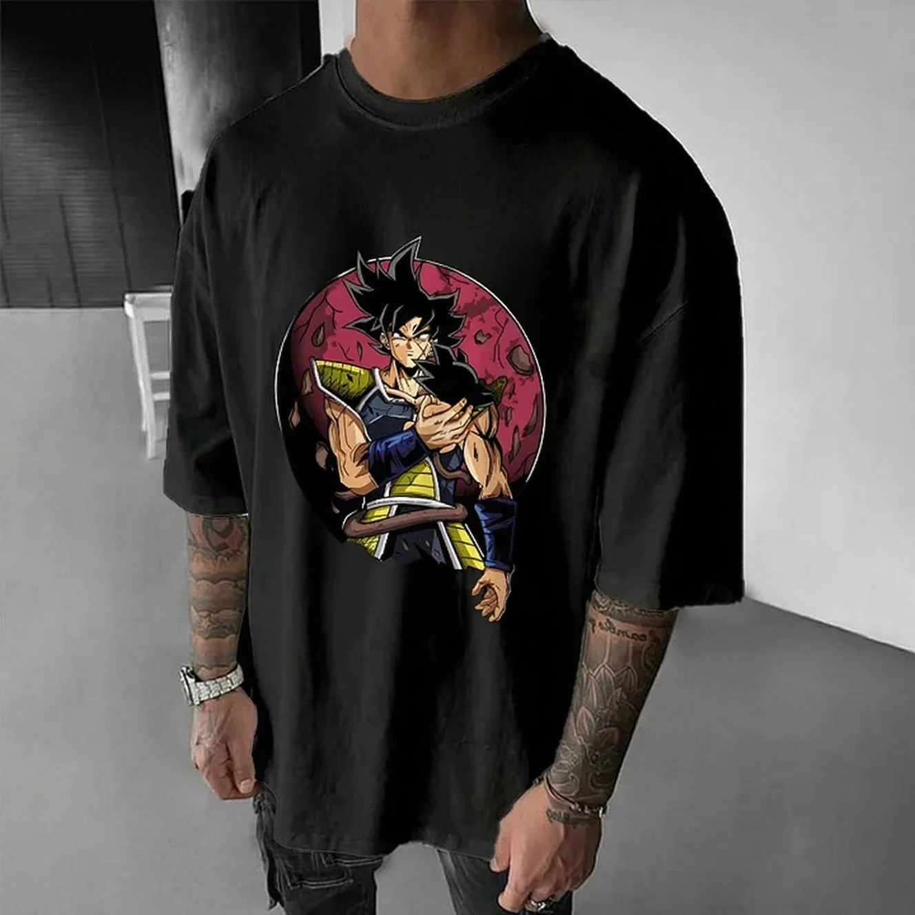 Anime t camisa homem mulher dragon ball goku verão manga curta algodão streetwear gráfico camiseta casual y2k topos mangá japonês impressão