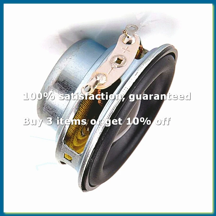 2Pcs 40MM Mini Audio Portable Speakers 16 Core 4 Ohm 5W Full Range Speaker Rubber Side NdFeB Magnetic Speaker