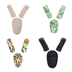 Adjustable Shoulder Strap Protectors Easy to Clean Universal Pushchair Belt Cover Set 3pcs/set Durable for Strollers