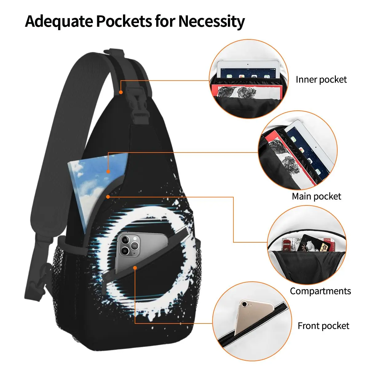 Dead Space Game Crossbody Bag Sports The Callisto Protocol Moon Chest Bag Unisex Women Man Fashion Shoulder Backpacks Travel