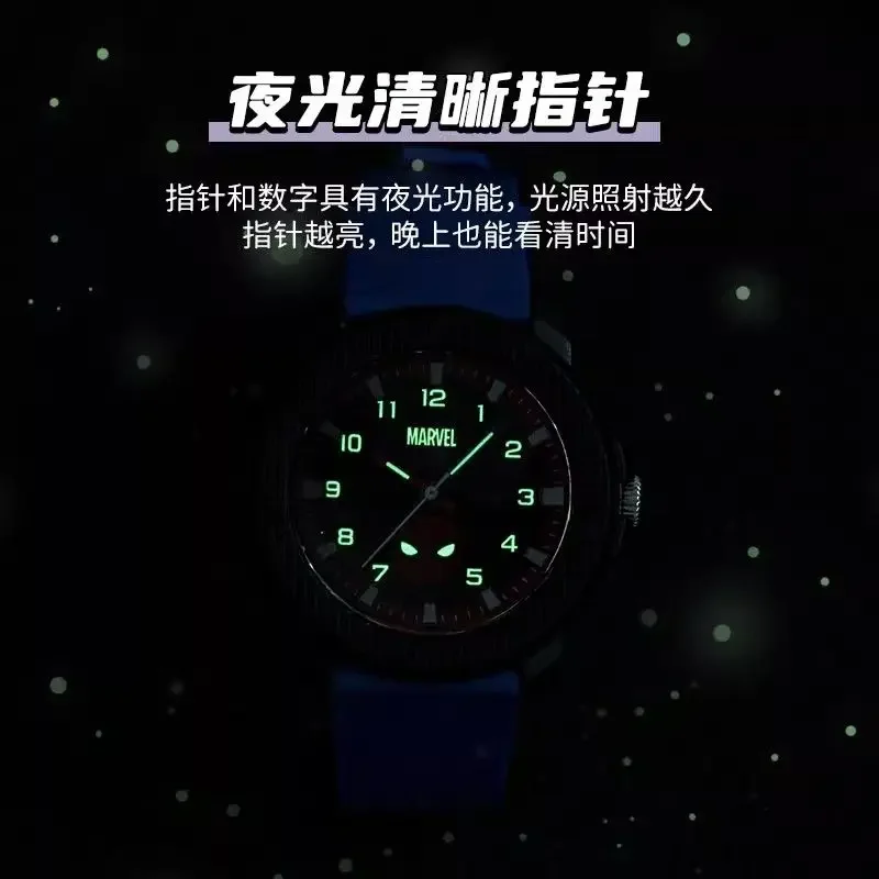 Marvel For Children Watch Boy Cartoon Wristwatch Japan Miyota Quartz The Avengers Spider Man Kid Student Teenager Reloj Infantil