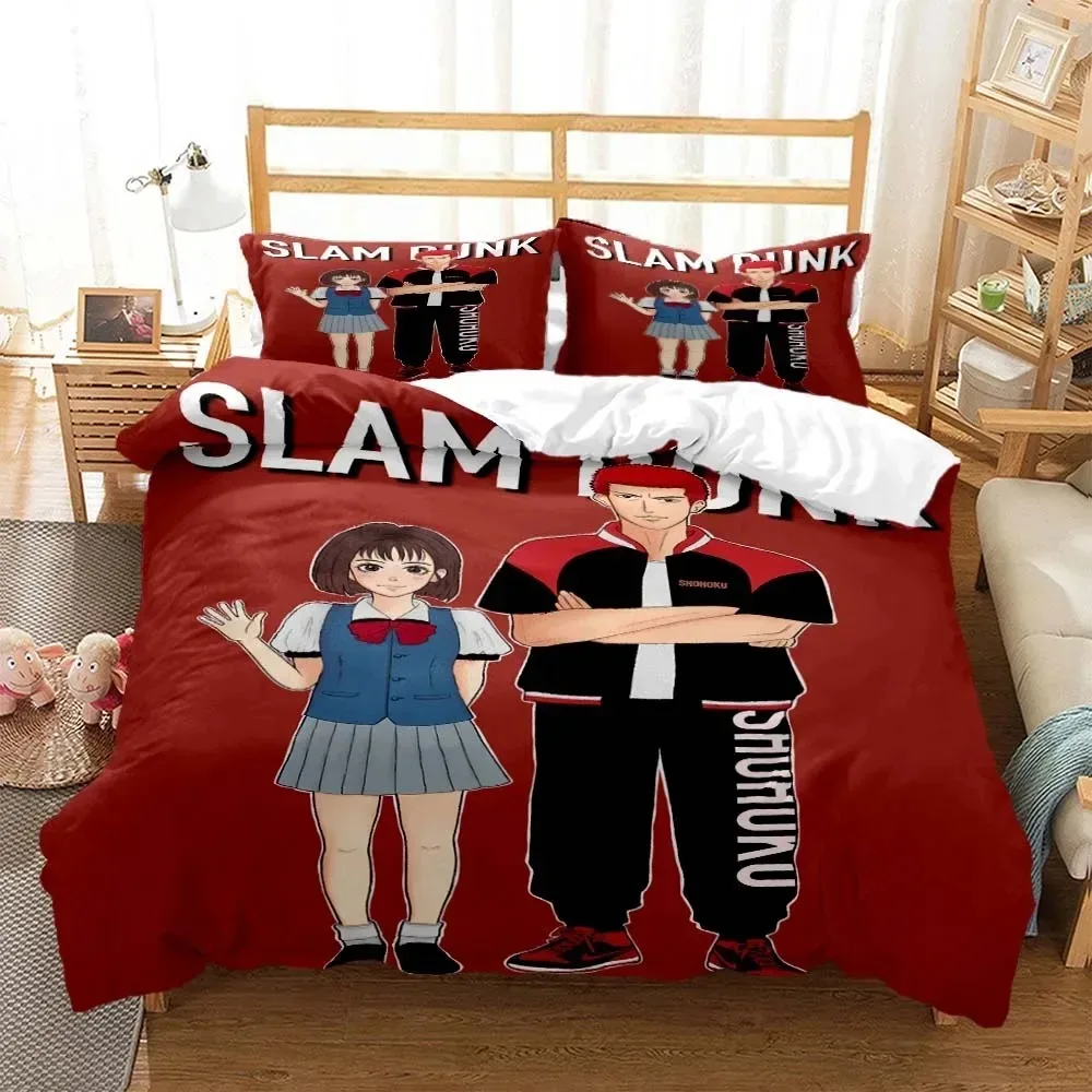 Slam Dunk Digital Print Polyester Bedding Sets Covers Boys Bed Linen Set For Teens Bedding Set Bed Comforter Set