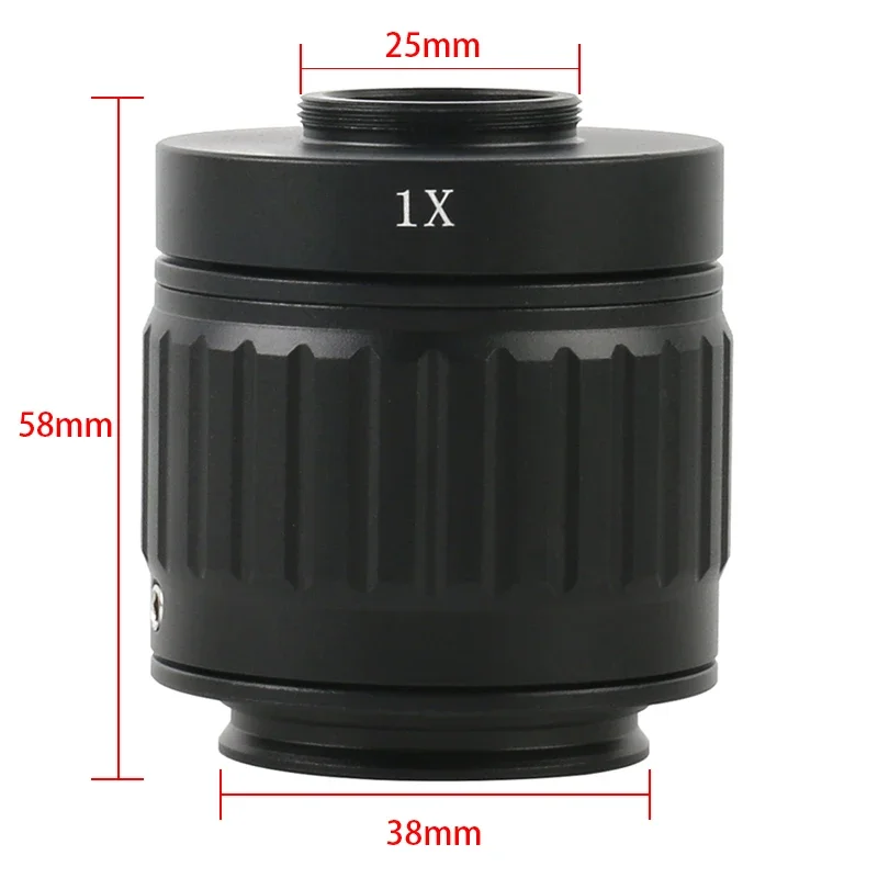 CTV 0.35X 0.5X 1X Focus Adjustable C Mount Adapter 38MM Ring For New Type Of Trinocular Stereo Microscope