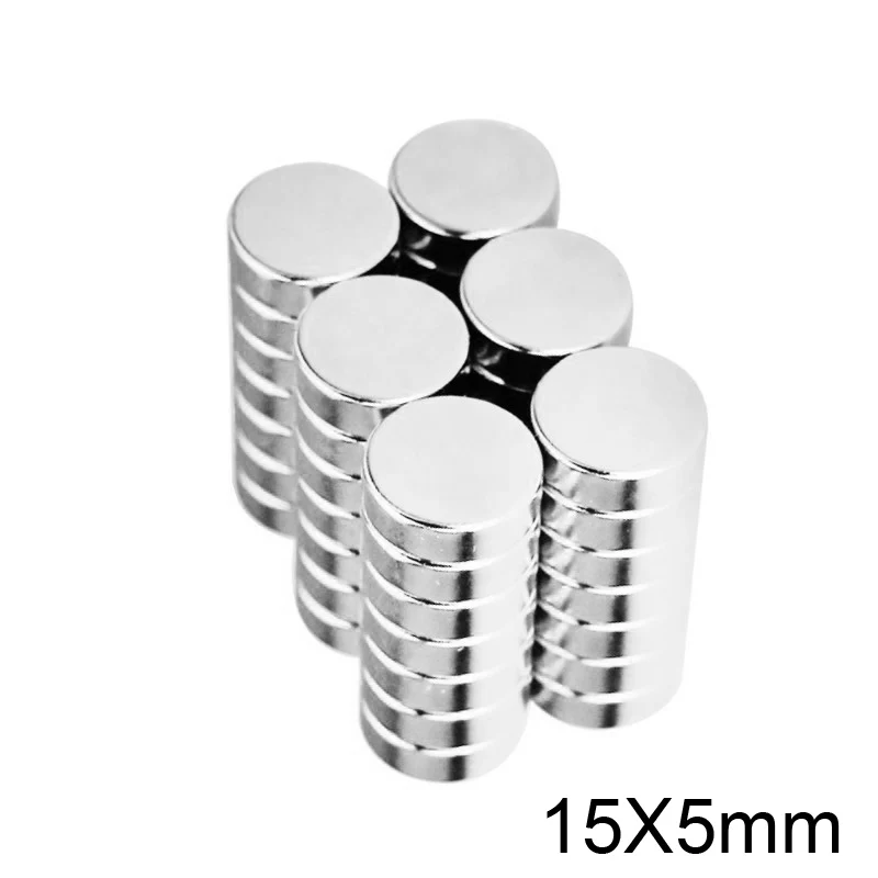 15x5mm Krachtige Sterke Magnetische Magneten 15*5mm Ronde Magneet Voor Koelkast, DIY, Gebouw, Wetenschappelijk, Ambacht, Onderwijs 15*5 15x5 - afbeelding 2