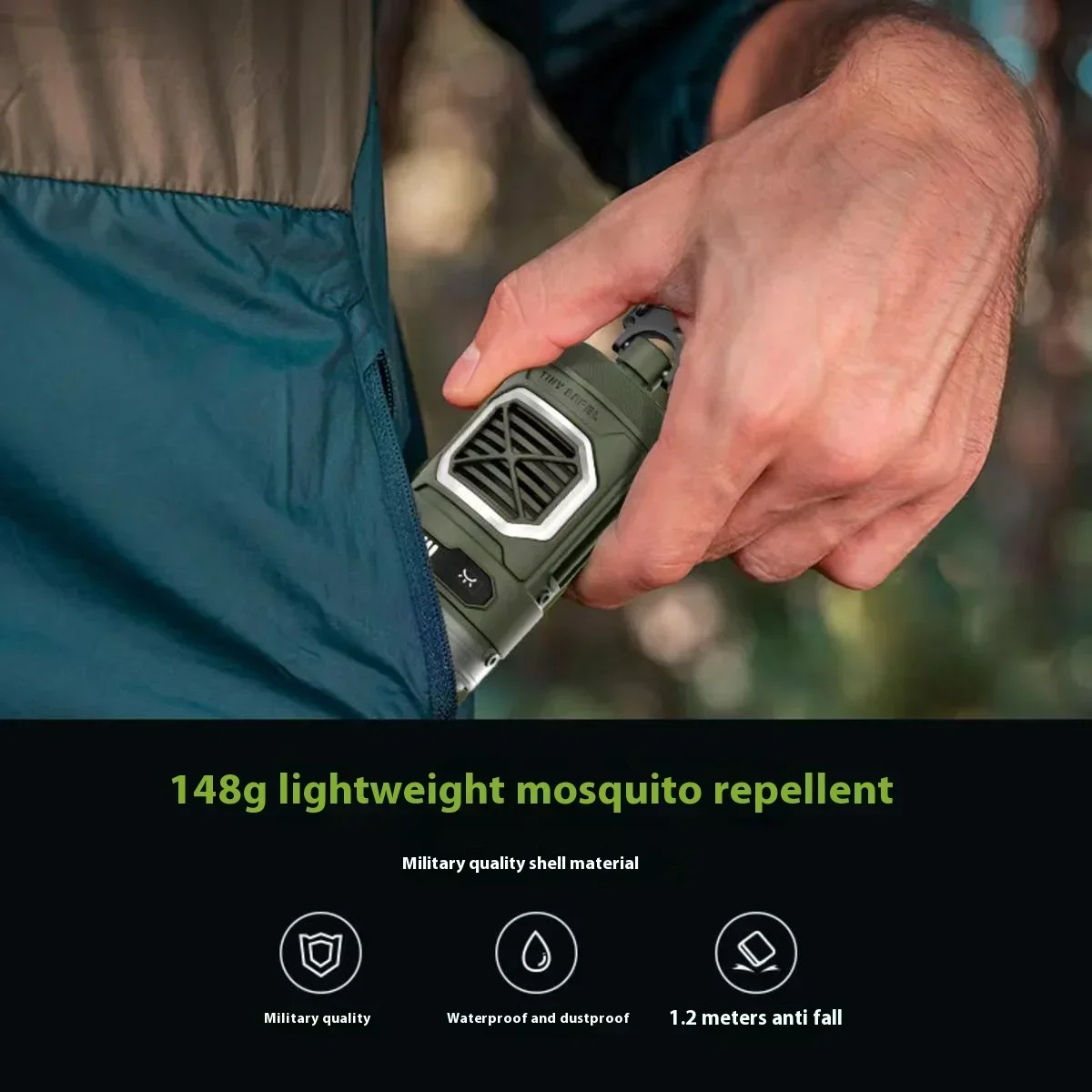 FLEXTAIL 2-in-1 Tiny Mosquito Repellent S Outdoor Wireless Portable Camping Fish Anti-mosquito Supplies Mosquito Repellent Lamp