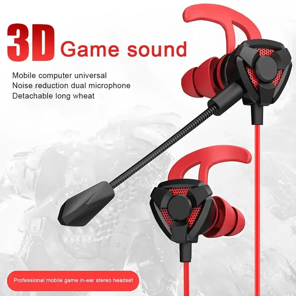 Gaming Wired Earphone 3.5mm Headset Helmets with Mic Headphones for PS4 PUBG Volume Control Phone 3D Stereo Earbuds Sports