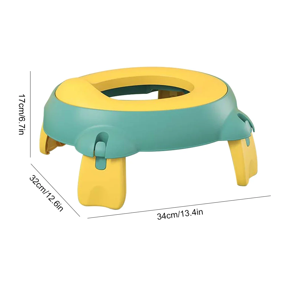 3 in1 Baby Toilet Pot Multifunction Foldable Potty Training Seat Non-Slip  Toilet Seat Kid Travel Toilet Seat with Splash Guard