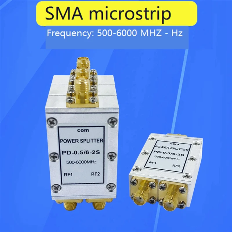 SMA Microstrip Power Splitter One Point Two 0.5 جيجا هرتز - 6 جيجا هرتز RF Power Splitter Combiner WIFI 10 وات