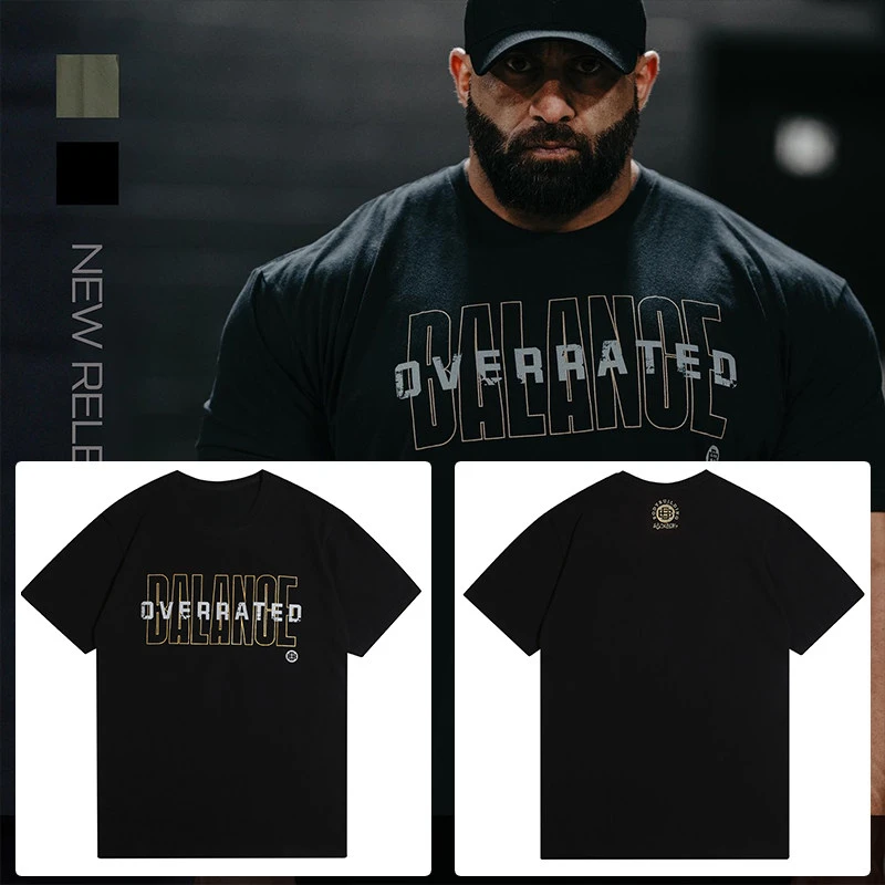 2026 Summer Men's Gym Workout Graphic Tee, 