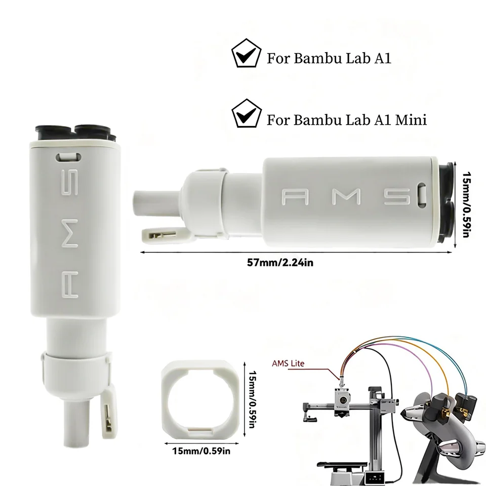 For Bambu Lab 3D Printer AMS Lite Filament Hub Five Way Components