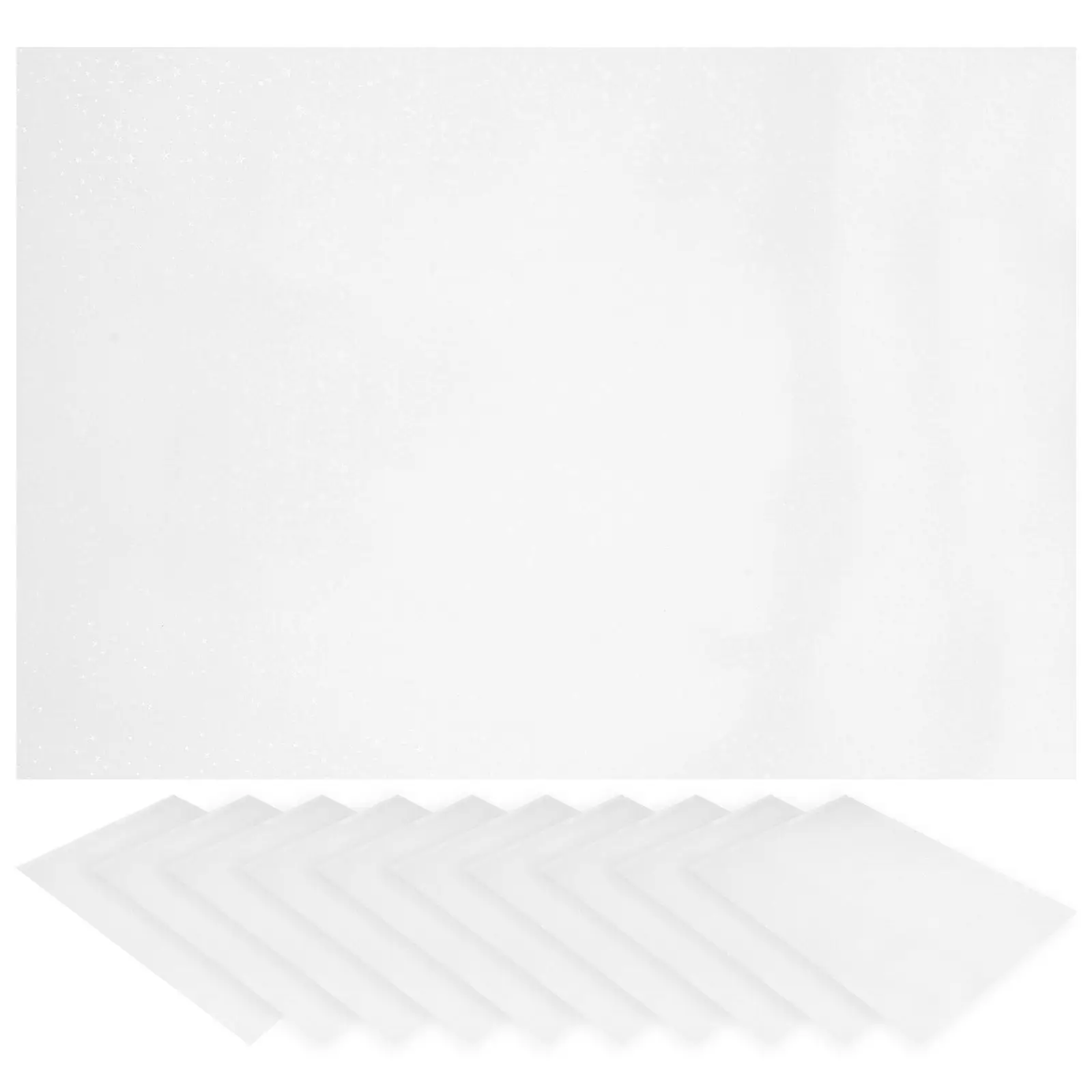 20Sheets Shiny Printable Sticker Paper Self Adhesive Transparent Five Point Star Labels for Printer DIY Logo Decals Craft