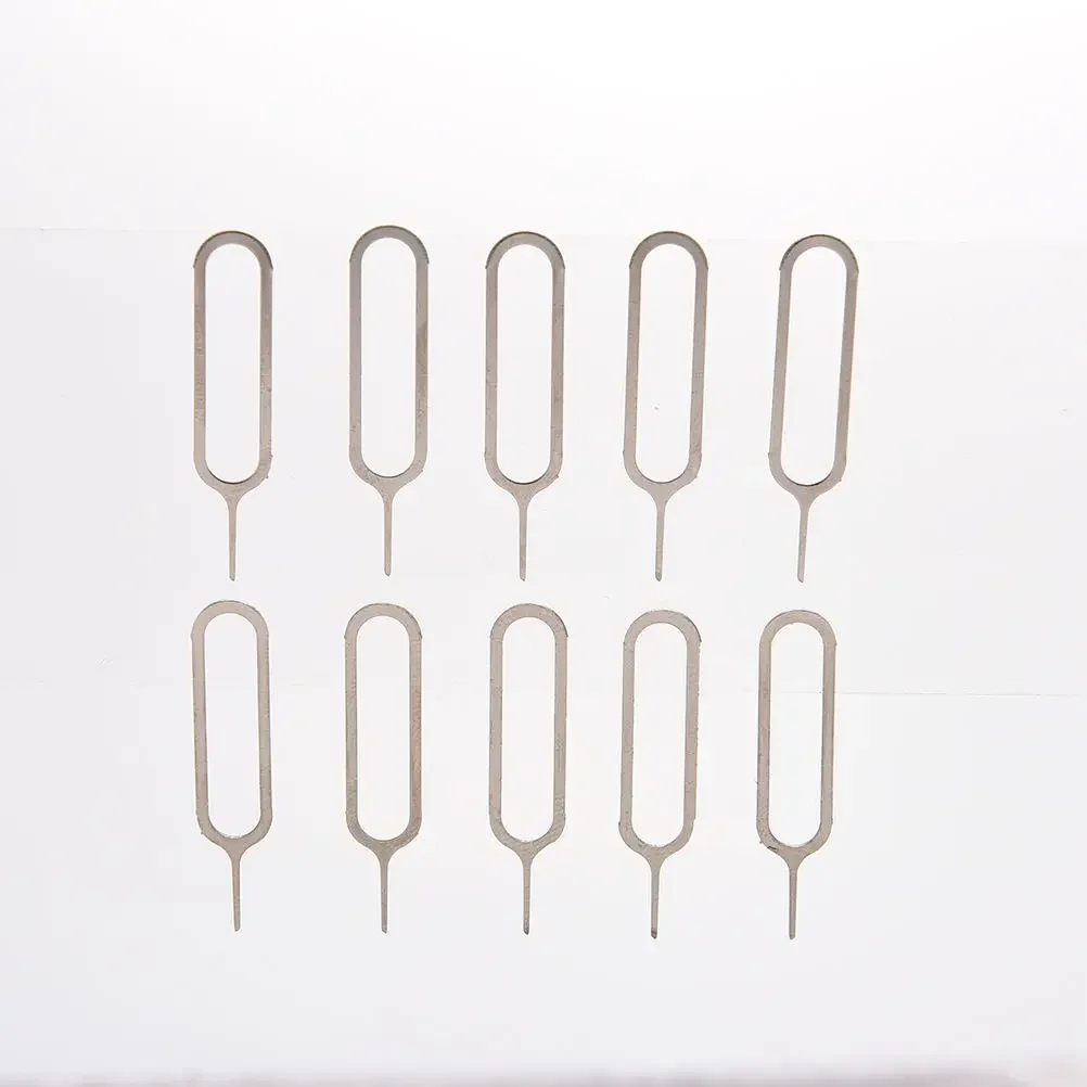 10 قطعة/المجموعة بطاقة Sim صينية إزالة إخراج دبوس مفتاح أداة الفولاذ المقاوم للصدأ إبرة لهواوي آيفون باد سامسونج جميع الهواتف الذكية #5