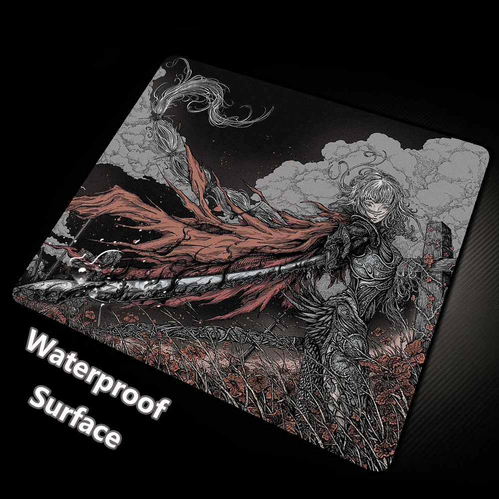 

Высокоэластичный нескользящий коврик для мыши с балансом дна, коврик для компьютерной мыши, игровой профессиональный водонепроницаемый игровой коврик с ультратонкой поверхностью