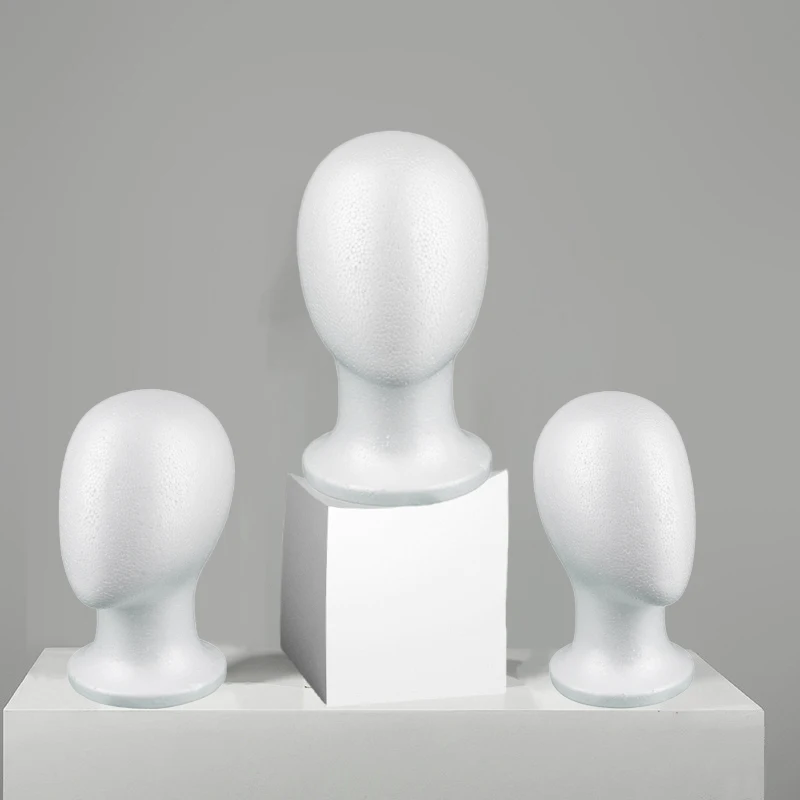 Cabezales de maniquí de espuma para exhibición de pelucas: peinado, peinado, sombreros y accesorios: adecuados para salones y viajes