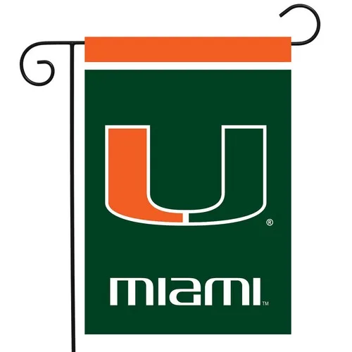 Sparo Miami Hurricanes NCAA Licensed Garden Flag jjx