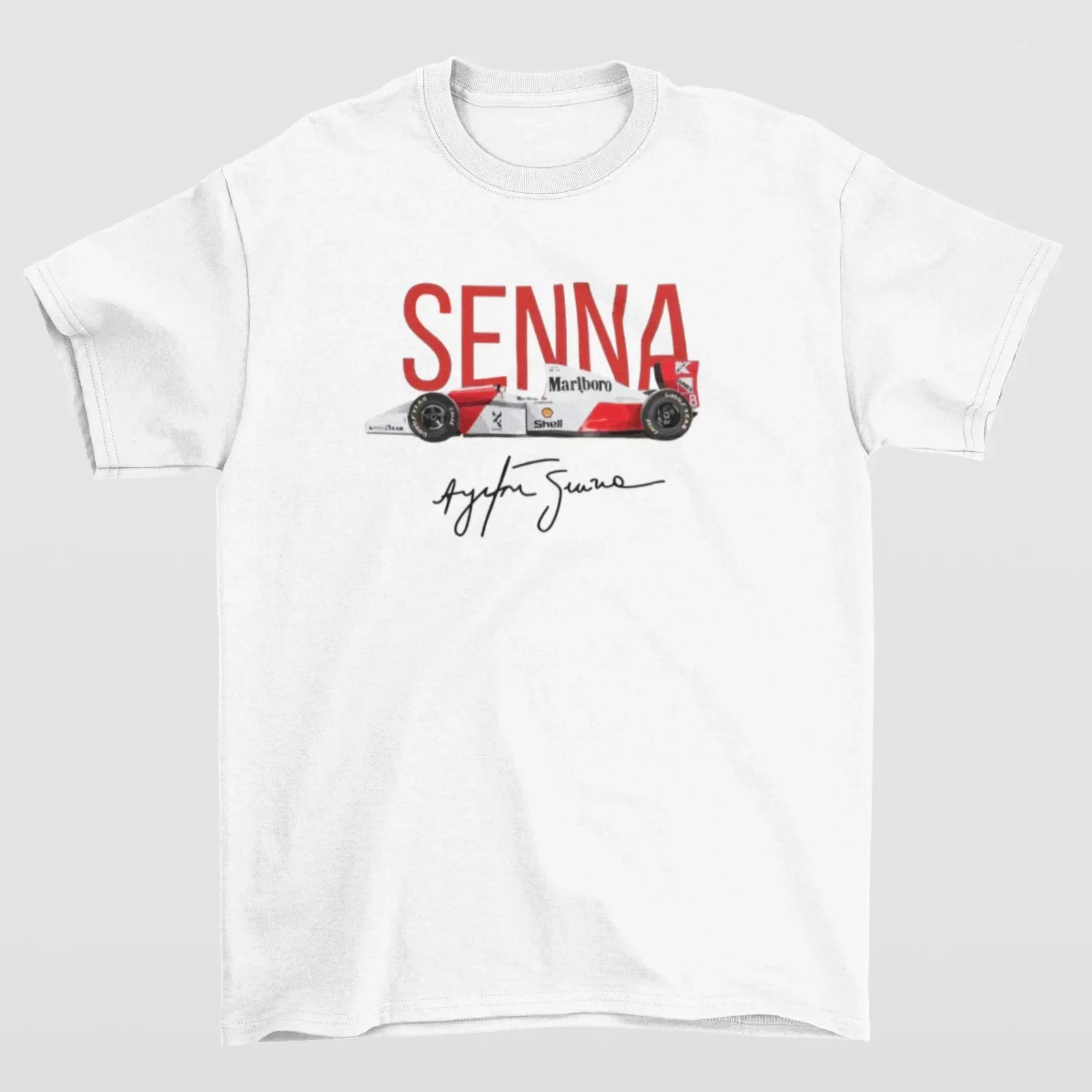 Футболка-из-100-хлопка-команды-ayrton-senna-racing-team