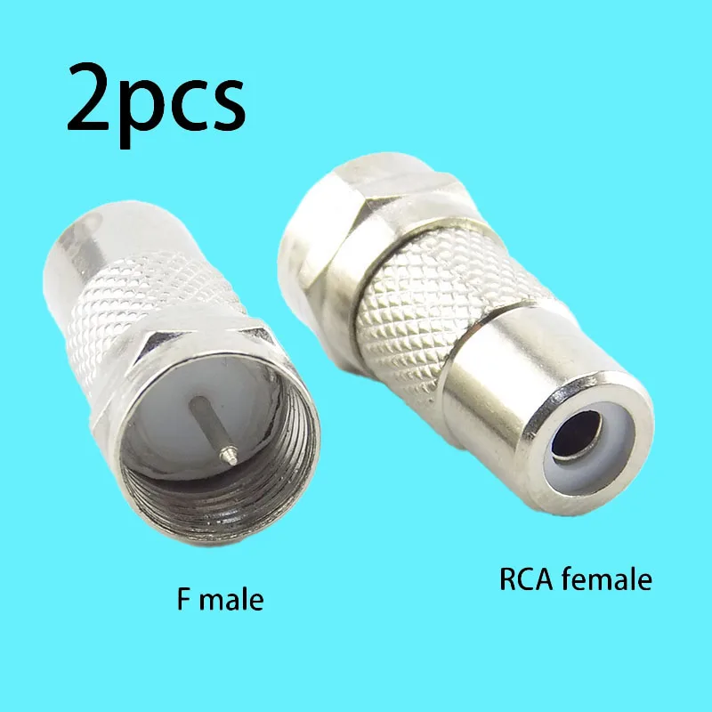 2Pcs Adapter F Male… - image