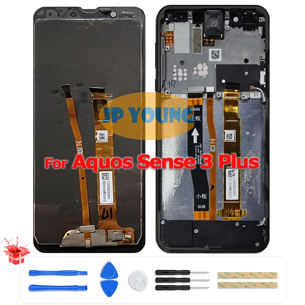 display-lcd-touch-screen-digitizer-da-60-con-cornice-per-sharp-aquos-sense-3-plus-sh-rm11-ricambio