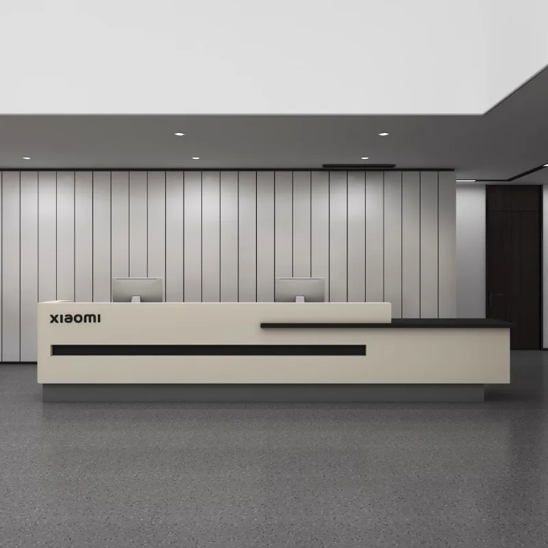 

Luxury Salon Reception Desks Modern Shelves Restaurant Company Reception Desks Minimalist Simple Mostrador Lounge Furniture