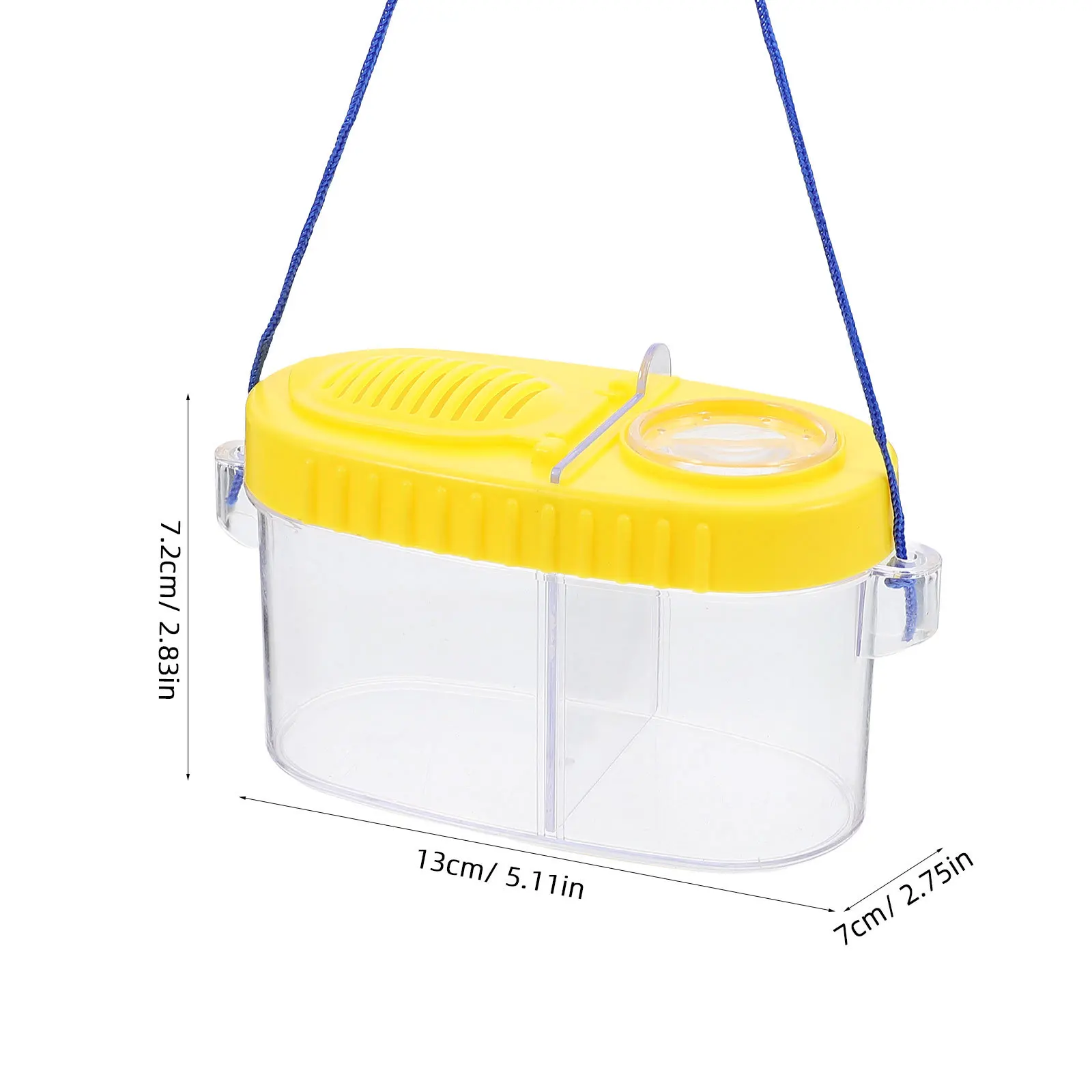 Observeur d'insectes jaune, loupe biologique, outil d'exploration pour enfants, apprentissage scientifique éducatif, 1 pièces