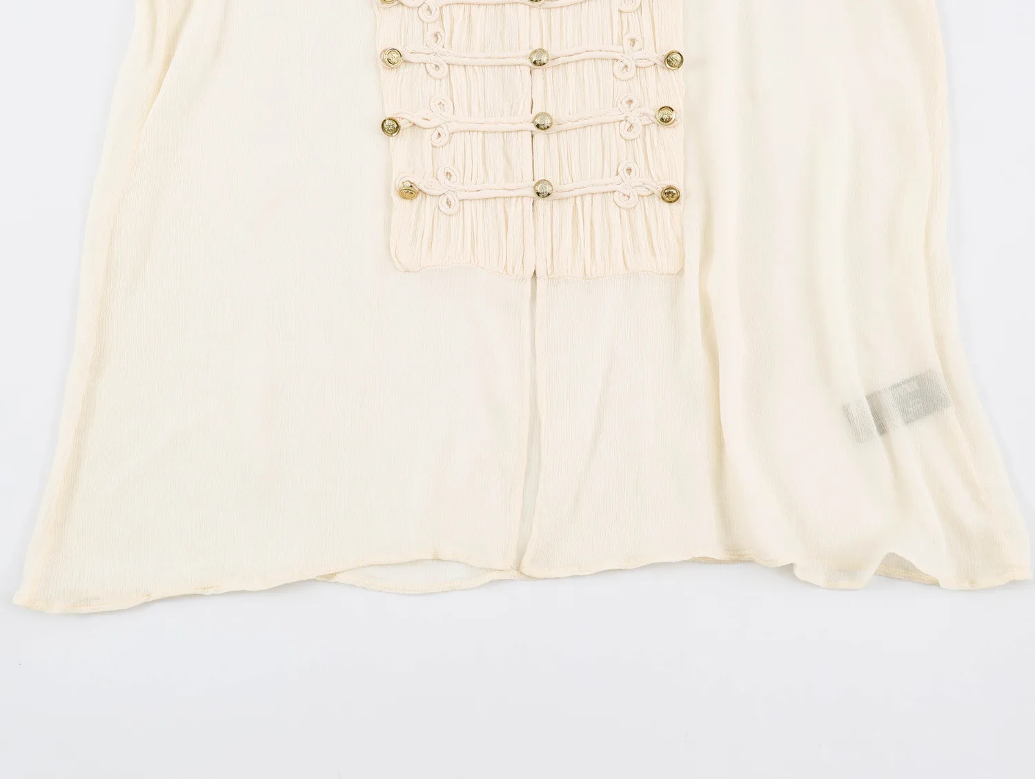 Herbst Neue Vintage Transparente Chiffon-Bluse Schicker Stehkragen Einreihige Langarm-Hemden Elegante Weiße Hemden für Bürodamen – Detail 10