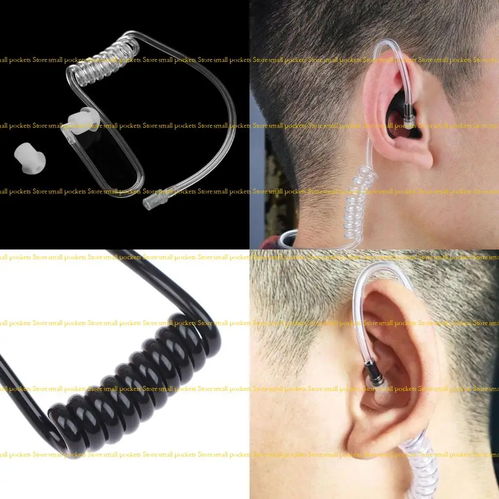 

R1WD Walkie Talkie Earphone Coil Acoustic Air Tube Earplug for Radio Earpiece Headset