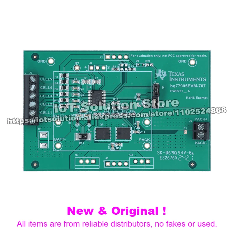 BQ77905EVM-707 bq77905 3- to 5-Series Advanced Stackable Low-Power Battery Protector Evaluation Module BQ77905EVM 707