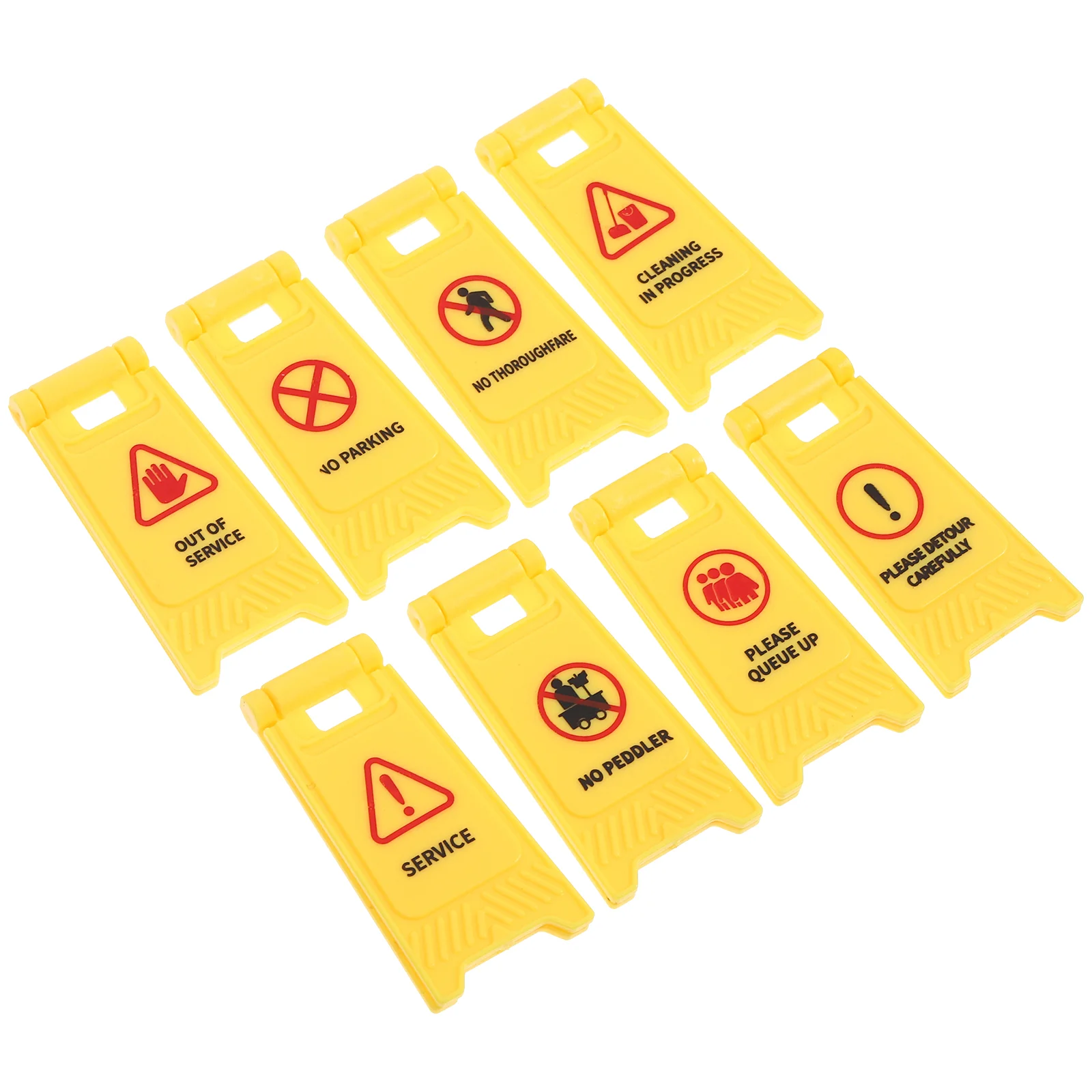 Parking Scene Warning Sign Street Road Signs Miniature Traffic Toys Simulation For Kids Models