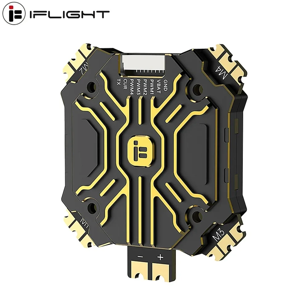 RoRuSIFlight BLITZ E80 Pro 4-IN-1 ESC BLHeli32 2-8S Lipo Supports DShot/ DShot150/ 300/ 600/ MultiShot/ OneShot Etc For RC FPV D