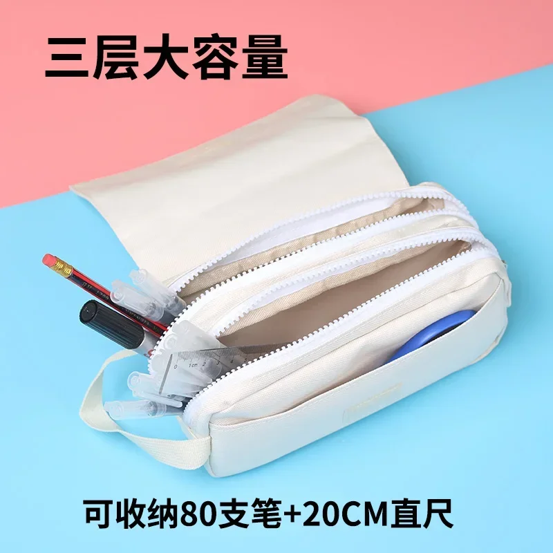 Anime Genshin Impact Pencil Box, Wriothesley Tartaglia, Material Escolar Keqing, Armazenamento de papelaria, Caso Cosplay, Pen Bag