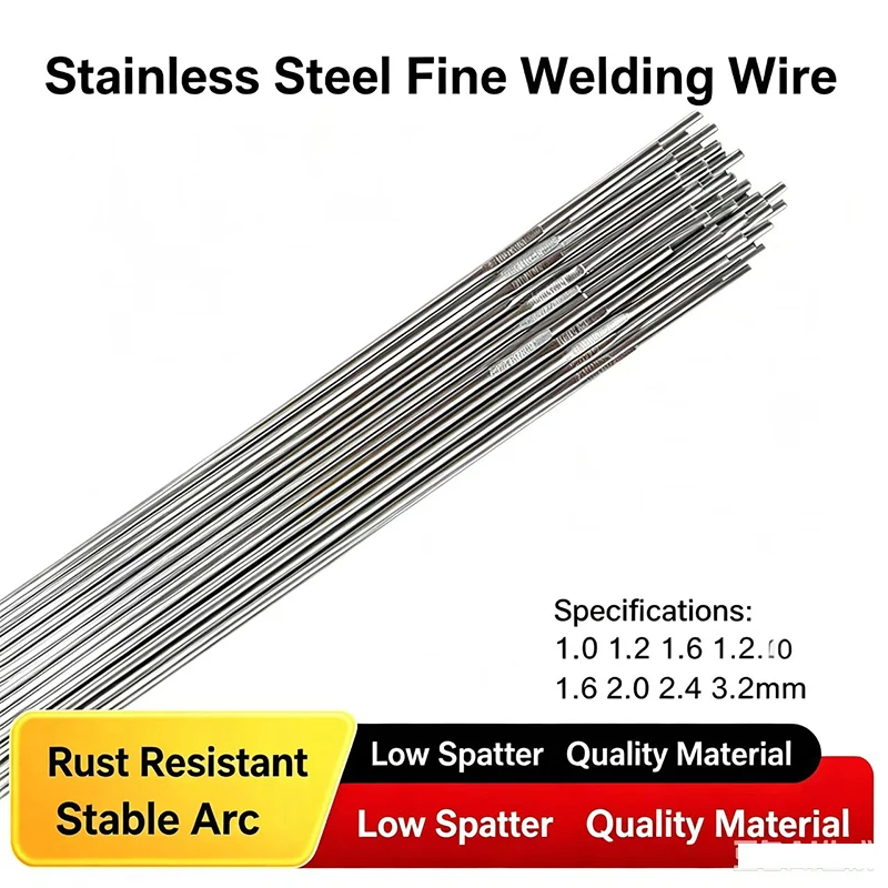Stainless Steel Argon Arc Welding Wire ER304/201/308/309/301 Multiple Diameter Options 1.0/1.2/1.6/2.0/2.5/3.2mm for Professiona