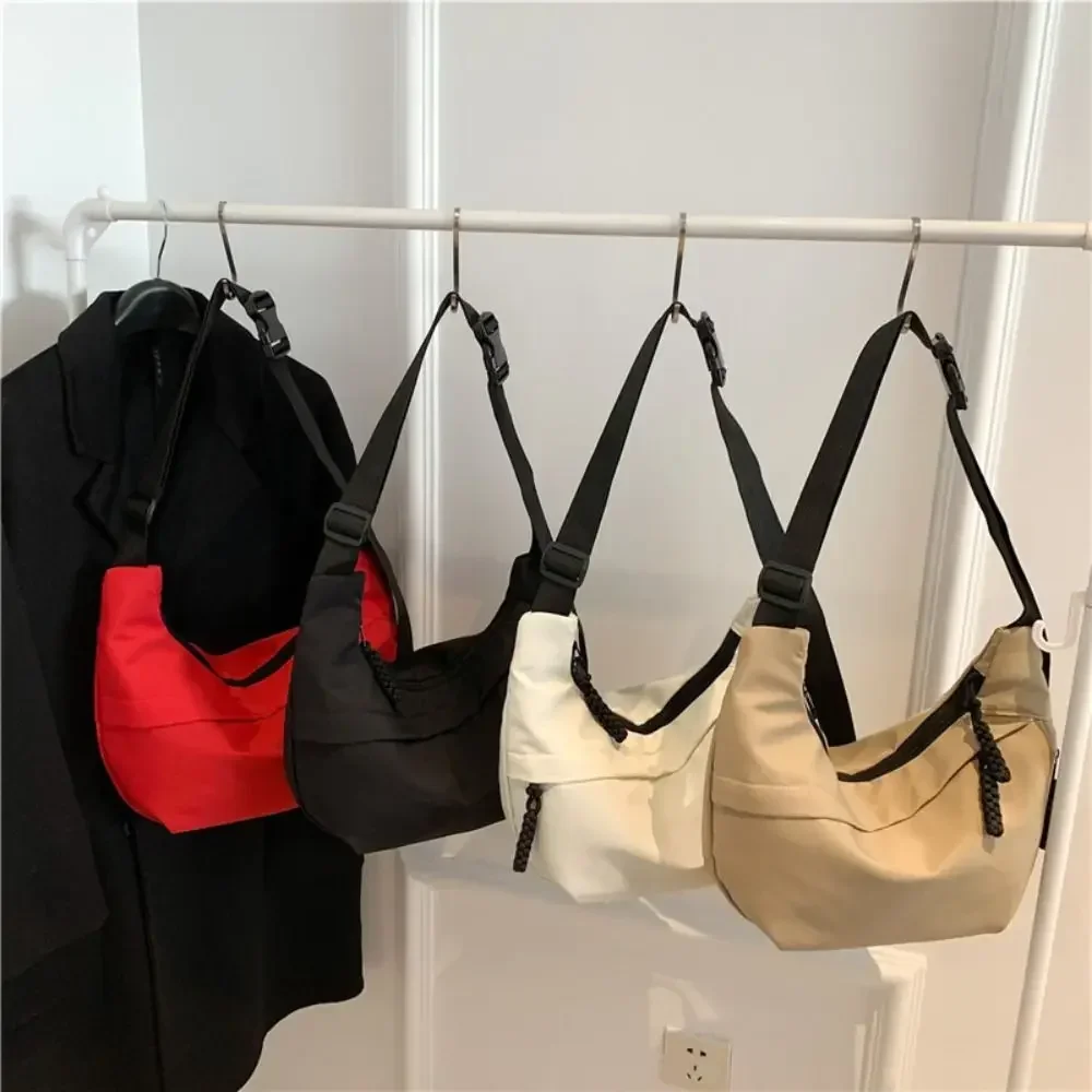 Nylon Shoulder Bags Casual Dumpling Shape Large Capacity Crossbody Bag Lightweight Underarm Bag