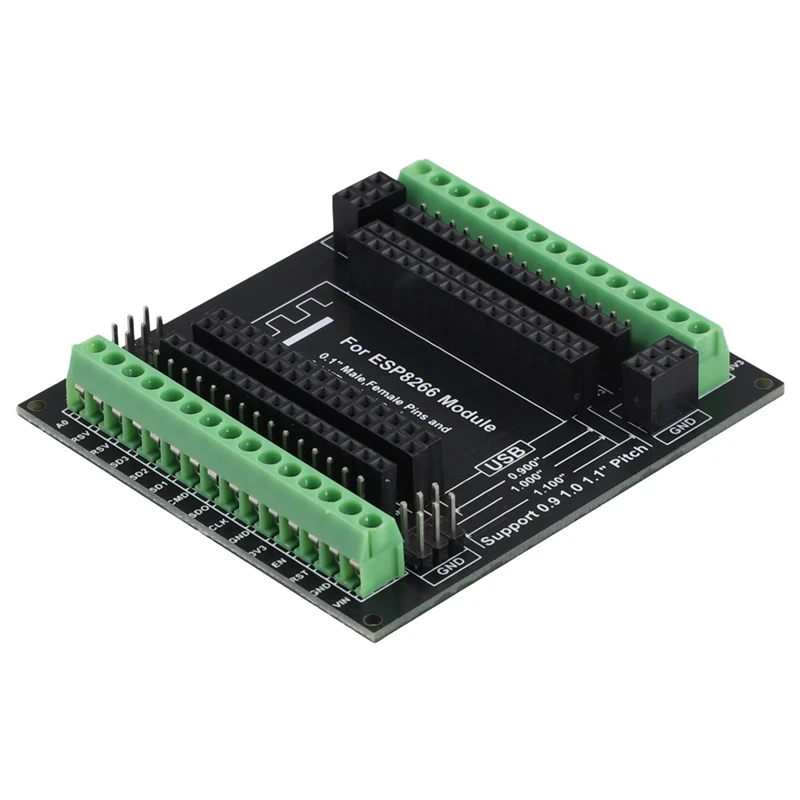 

ESP8266 Expansion Board 30Pins GPIO 1 Into 3 Breakout Board Compatible With ESP8266 ESP-12E Nodemcu Development Board