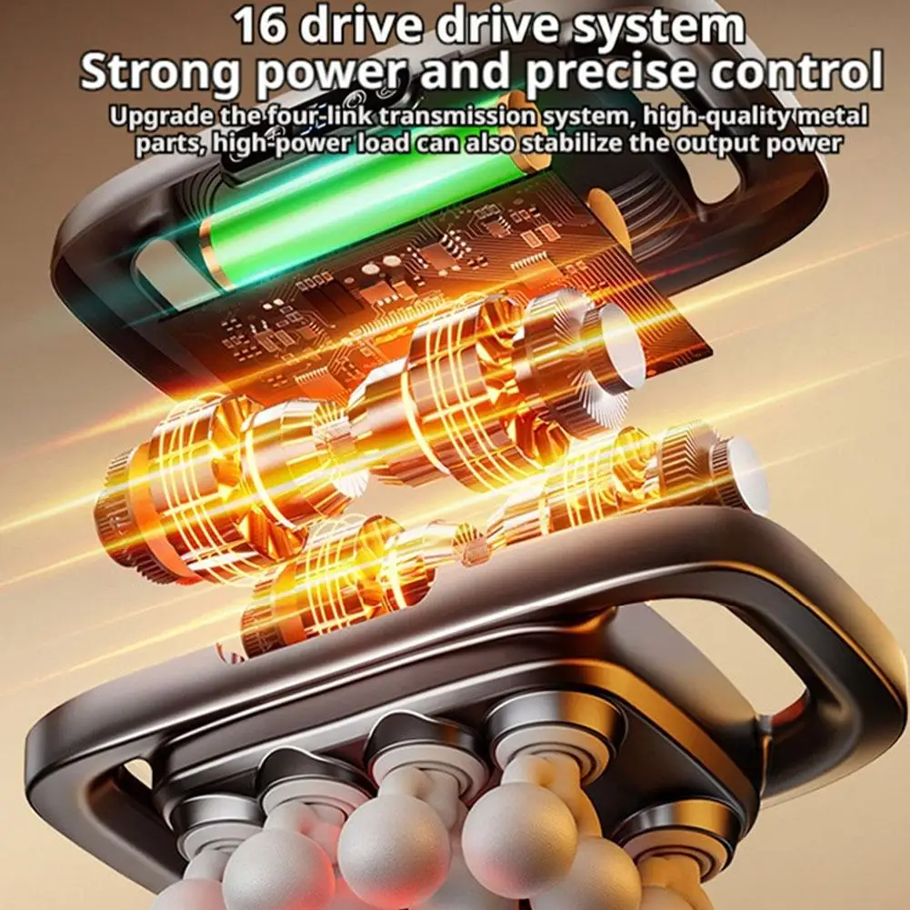 Variable Frequency Lcd Screen Effectively Relieving Muscle Soreness Multi-Head Fascia Gun Multi-Level Adjustment Multi-Speed