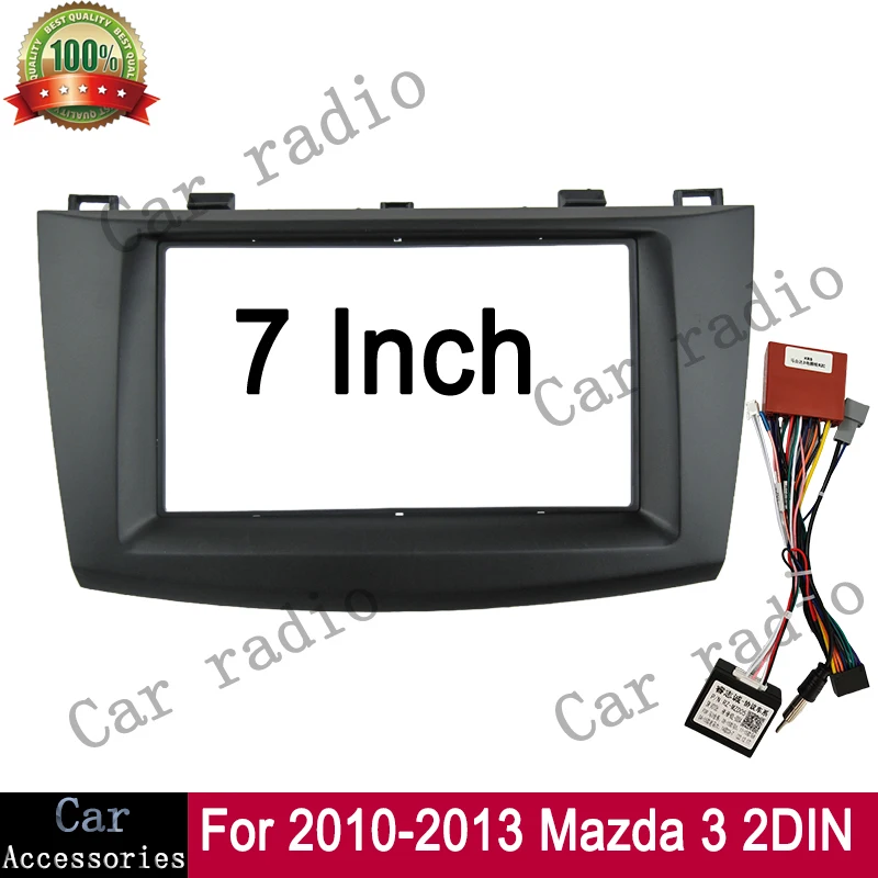 

7-дюймовый для 2010-2013 MAZDA 3 рамка автомобильный радиоприемник стерео GPS MP5 Android плеер 2 DIN навигация установка Fascia Dash