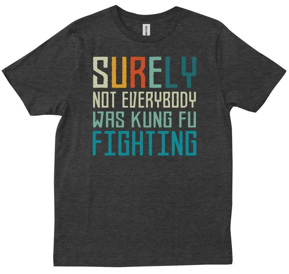 Surely Not Everybody Was Kung Fu Fighting Sarcastic Funny Gift T-shirt For Men Clothing Women Short Sleeve Tees Vintage