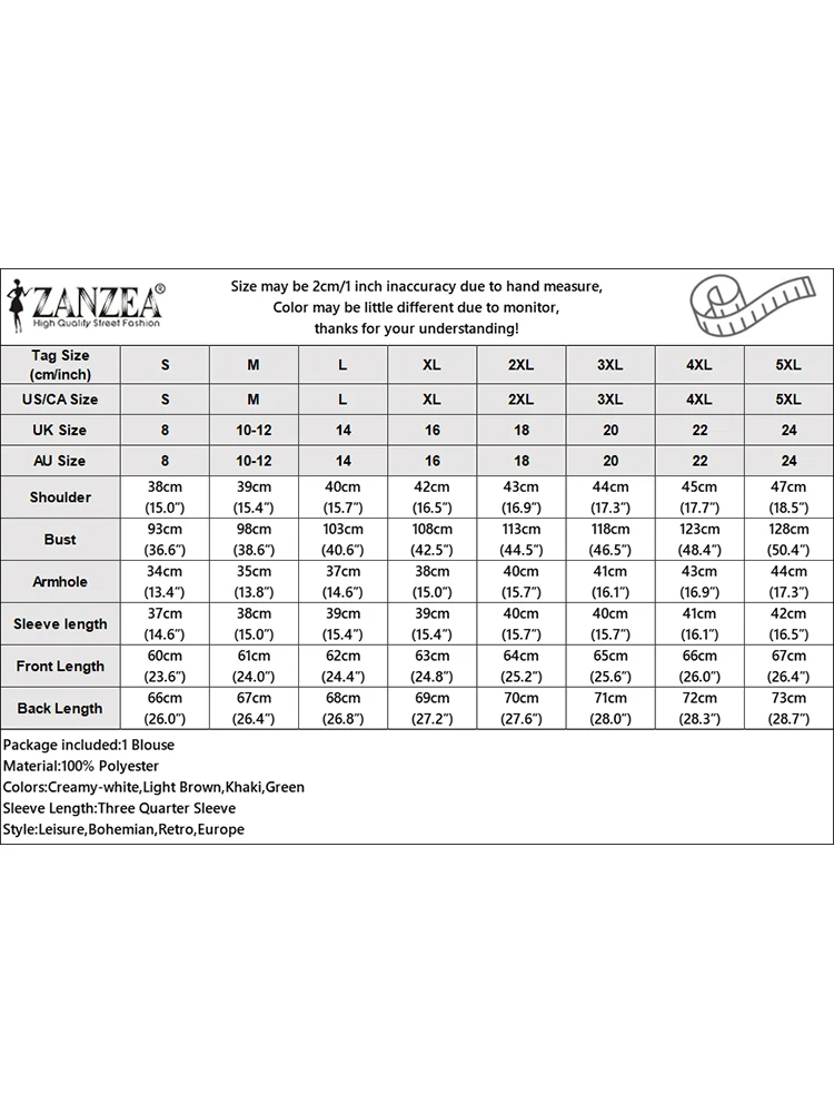 ZANZEA ผู้หญิง Crinkled Texture เสื้อ 2025 ฤดูใบไม้ร่วงแฟชั่น LACE-Up Mandarin COLLAR 3/4 Sleeve Blusas Mujer Elegant Solid Tops