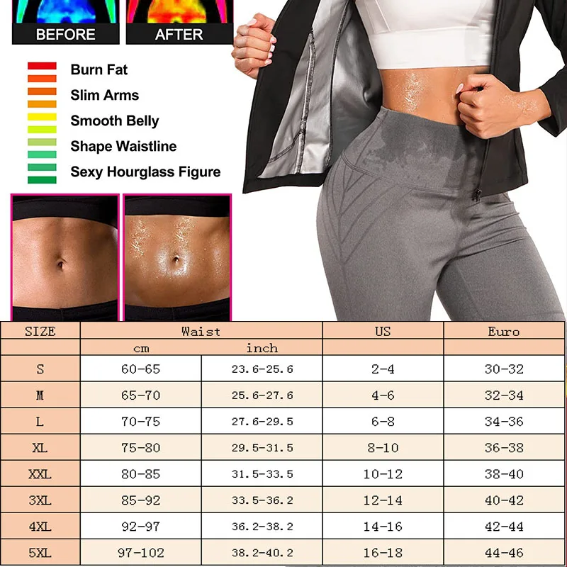 MrifDila Waist Trainer Body Shaper Shirts Sauna Suits 5XL Gym Tops 5 Times Sweating Slimming Fat Burn Hot Sweat Shirt Shapewear