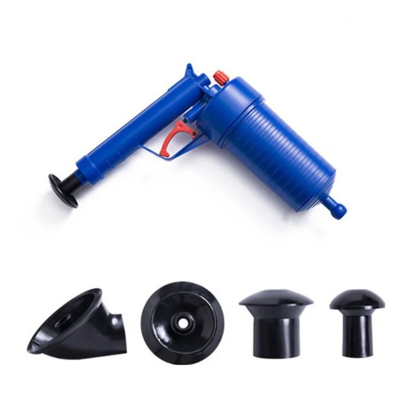 ABRE-Toilet Pneumatic Drain Gun Home Kitchen Pipe Cleaning Tools For Bathroom Pipe Cleaning Household Sewer Pipe Cleaning Tools