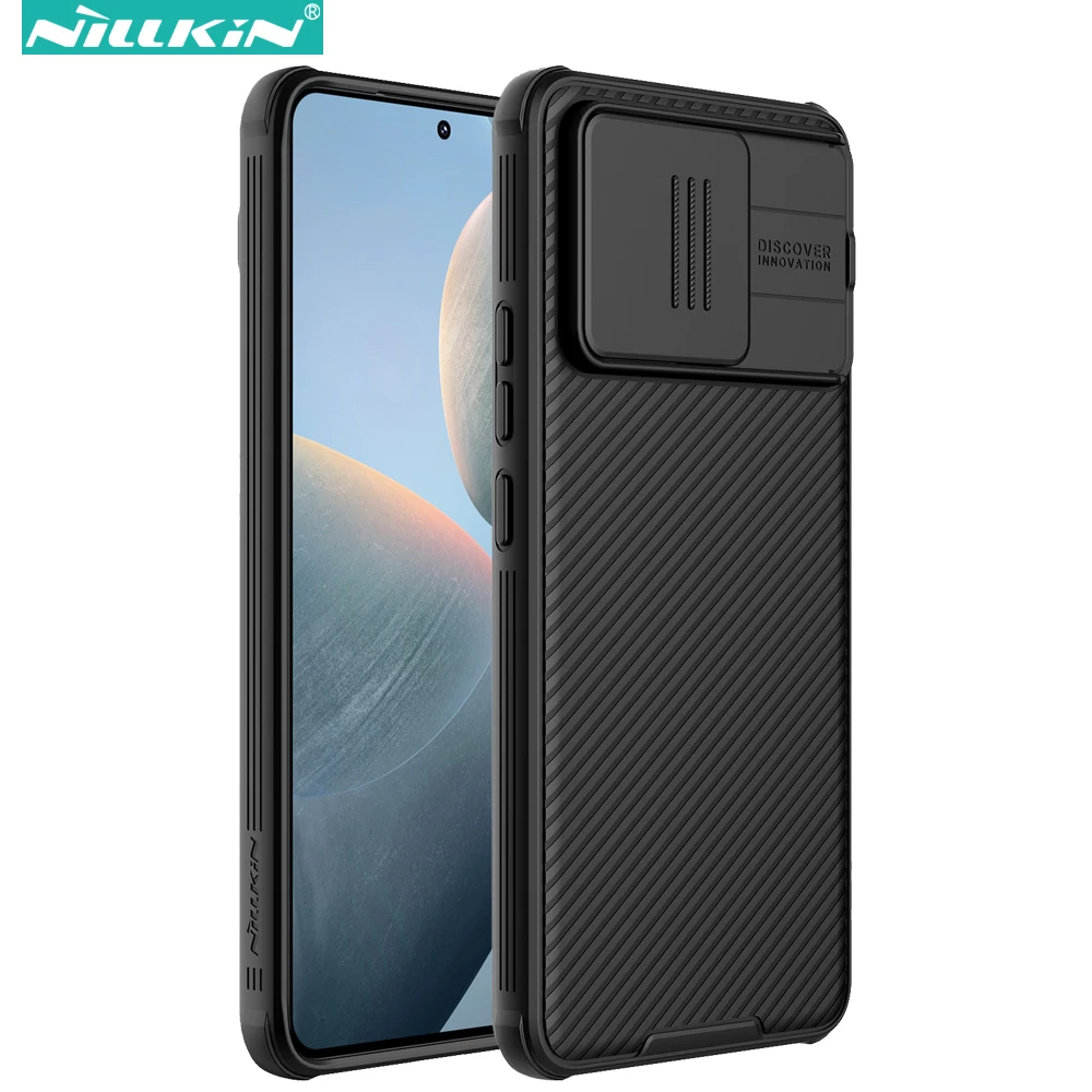 Nillkin Phone Case for Xiaomi Poco F6 Pro / Redmi K70 Pro 5G with Slide Camera Cover Shockproof Cases