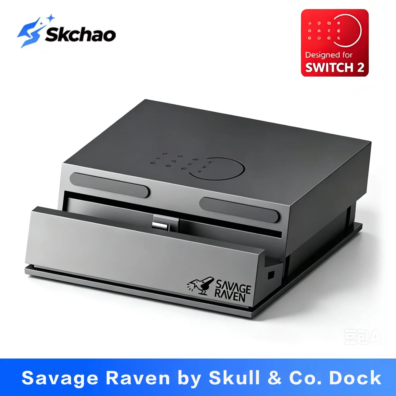 Savage Raven 4k USB C Hub Portable Stand Jumpgate Dock Pro for Nintendo Switch OLED & Switch 2 Dock Accessories Docking Station