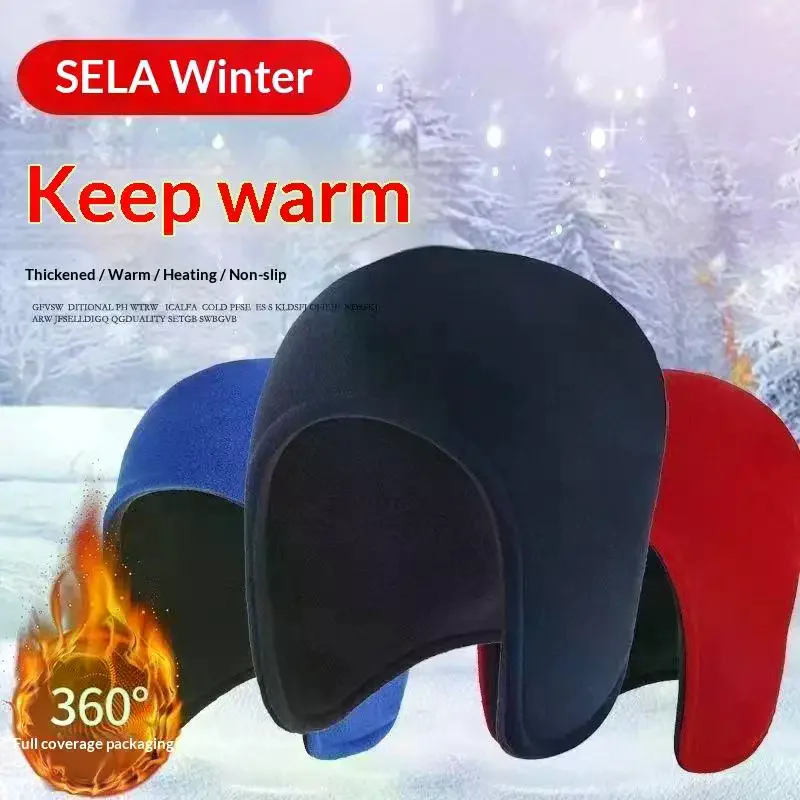 Fleece Elderly Sleeping Hat With Ear Protection Lightweight Soft Skull Cap For Cold Weather Sleep Outdoor Walk Cycling Winter