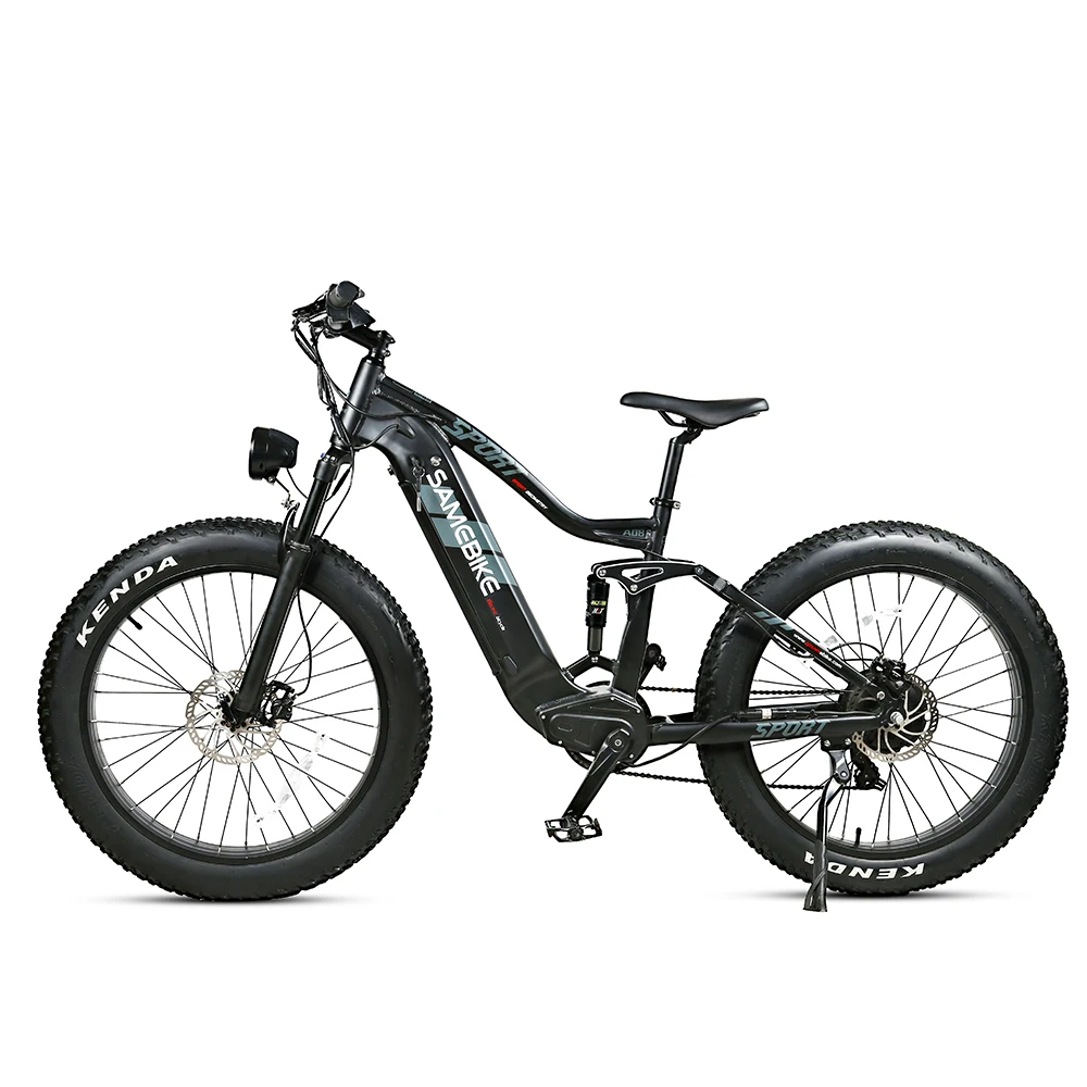 

A08 26*4 Fatbike 48V 17Ah 750W 7 Speed Full Suspension Electric Mountain Bike Electric Bicycle Mountain Samebike incl shipping