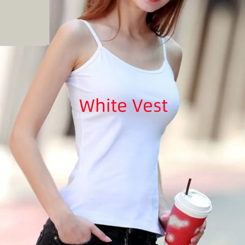 Women\'s Summer New Casual Black Short Sleeved Top+White Sling+suit Wide Leg Pants 3 Piece Korean Elegant Trousers Matching Set