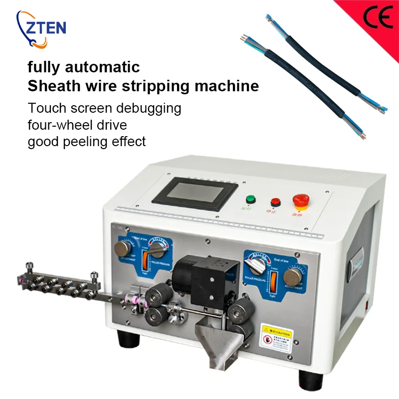 

Fully Automatic Multi-core Sheath Wire Stripping Machine Cutting Stripping Sheath Inner And Outer Multi-Core Wire Outer Skin